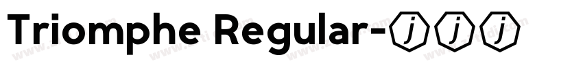 Triomphe Regular字体转换
